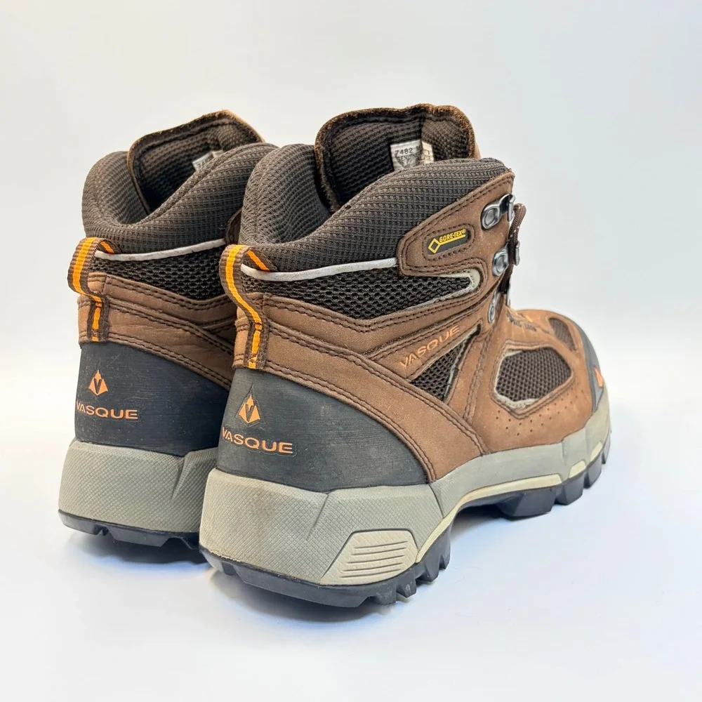 Vasque Breeze 2.0 GTX Mens 9.5M Brown Leather Gore-Tex Hiking Boots 7482 Vibram